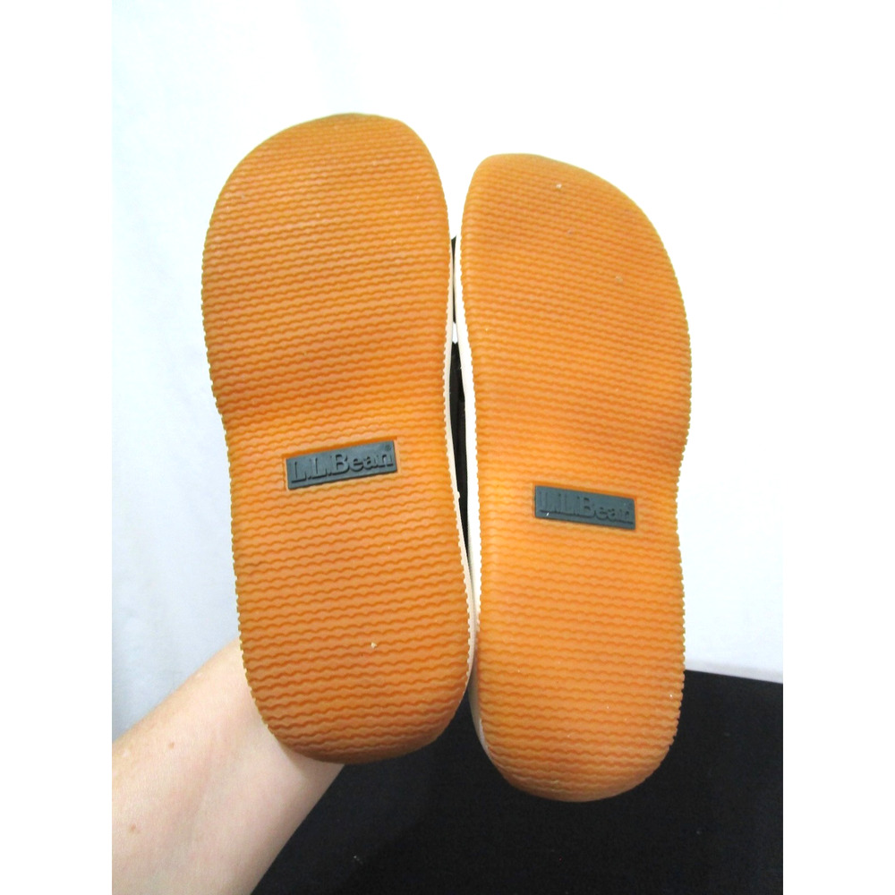 L.L. Bean Olive Green Suede Leather Toe Loop Slide Sandals Women Sz 8 - Picture 11 of 11